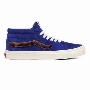 Damske Kotnikove Tenisky Vans Suede Sk8-Mid Kráľovská Modrá VA01HFVJQ